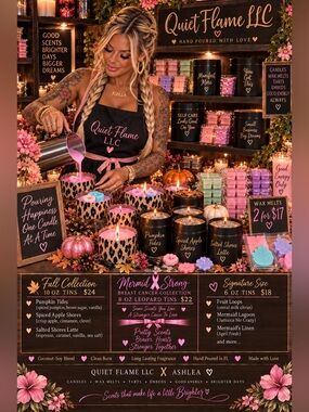 🧜‍♀️QUIET FLAME HOMEMADE GOODS BY ASHLEA 🧜‍♀️